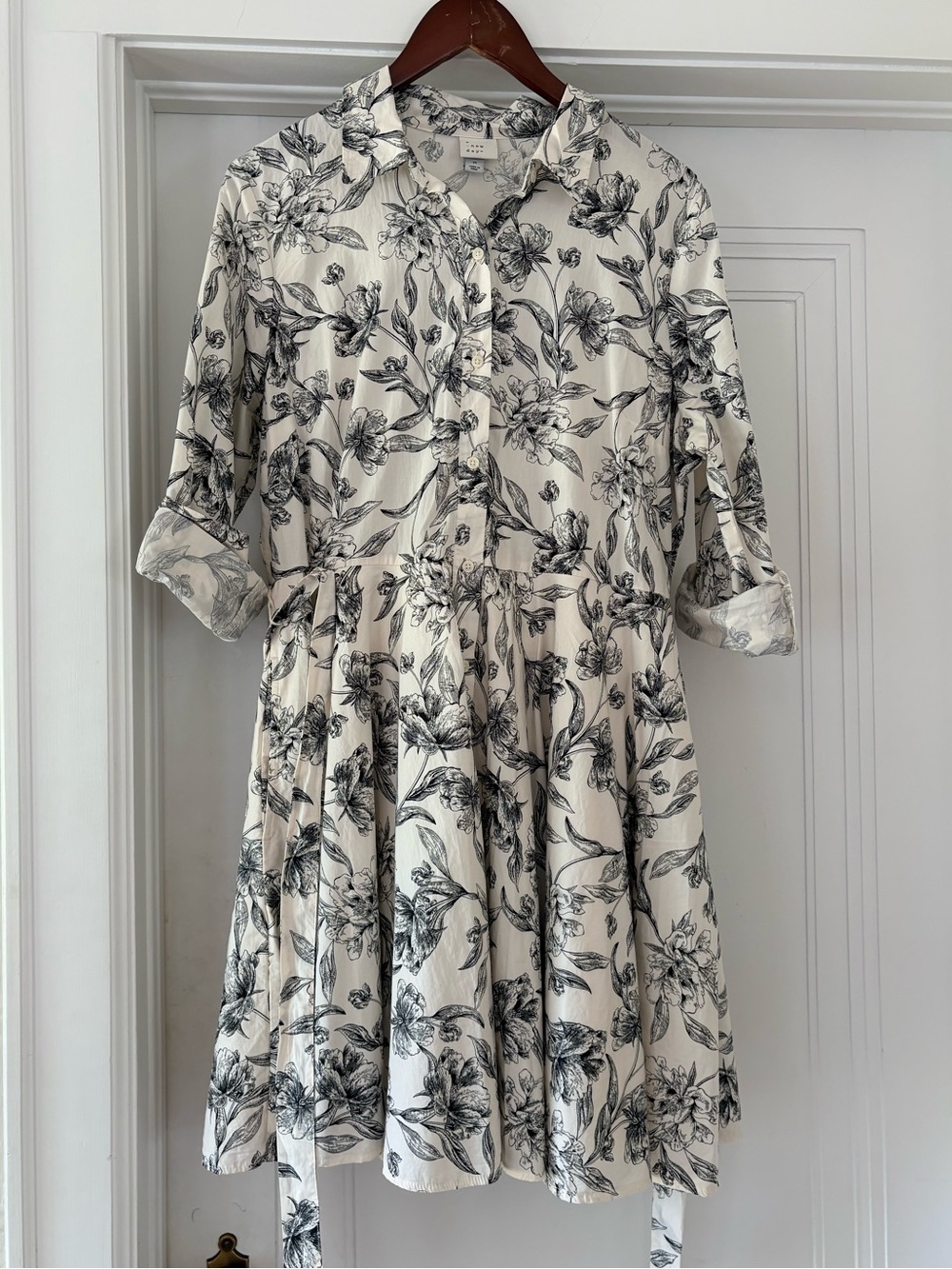 Floral Tie Waist Dress